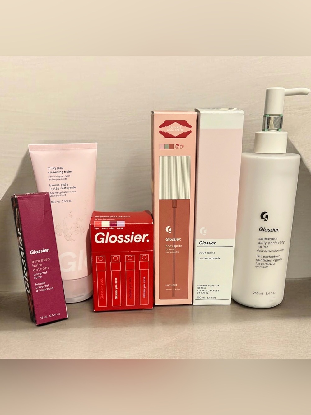 Glossier 6 Piece Body-care Bundle
